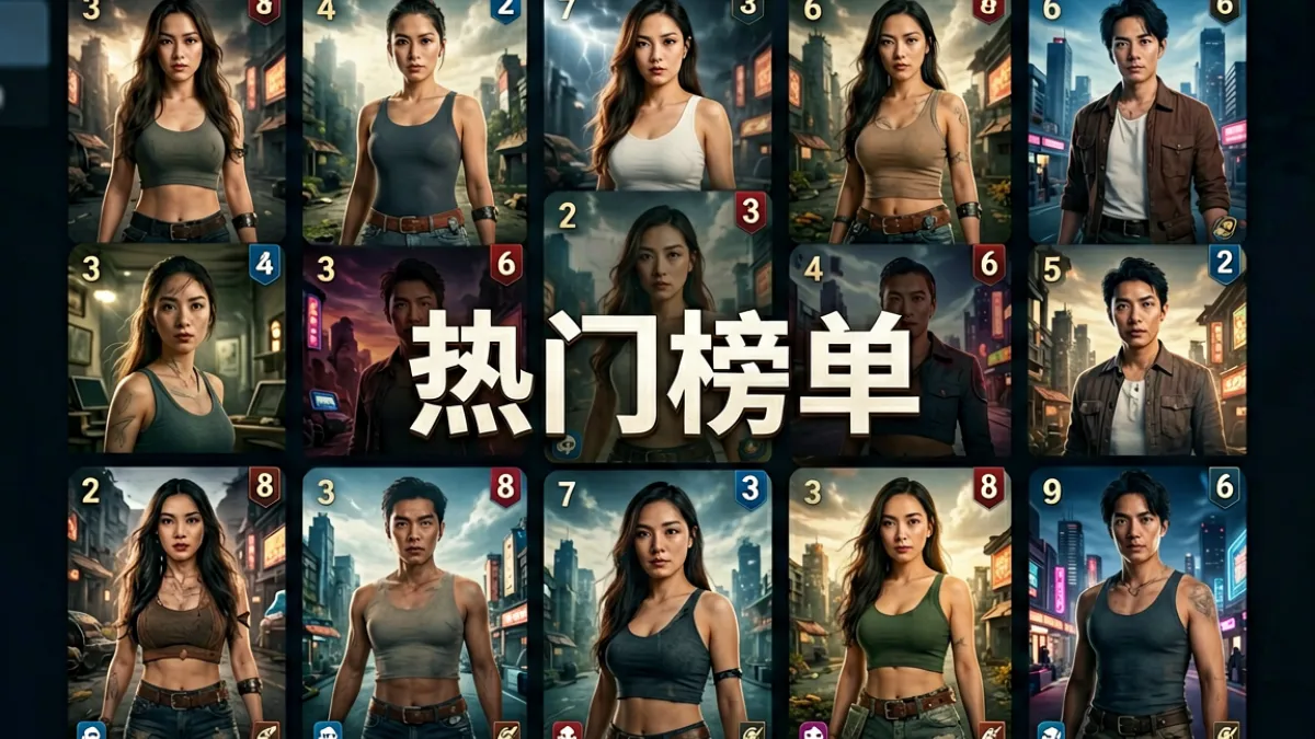 18禁游戏热门榜单封面图，展示Steam成人游戏排行榜前十名的游戏封面拼图